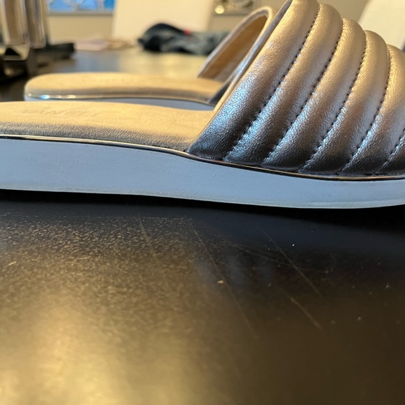 Like new metallic slides in size 11 narrow. - Picture 2 of 3